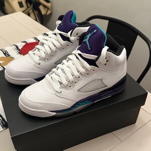 Jordan Retro 5 Grape Brand New Size 4.5Y/6W